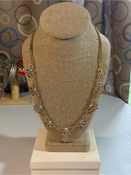 Jewelry - Y2K Vintage Charming Charlie Rhinestone Bib Statement Necklace V11